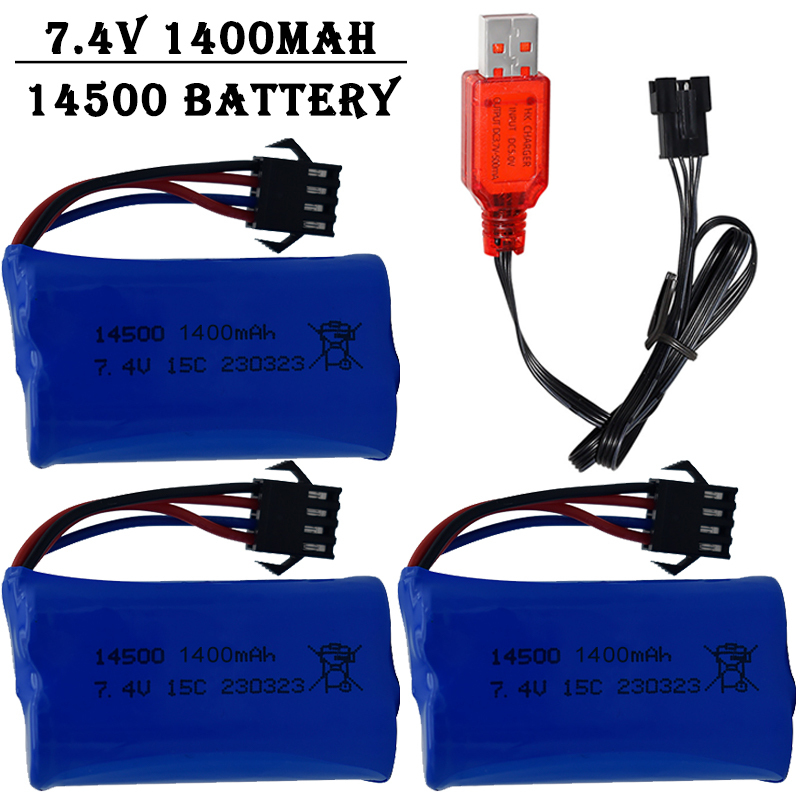7.4V 1400mAh 14500 lithium-ion - Rc Helicopter Charger recension och pris
