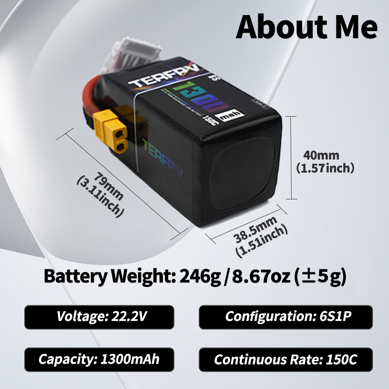 TERFPV Lipo Battery 6S 22.2V 1 - Rc Helicopter Battery recension och pris