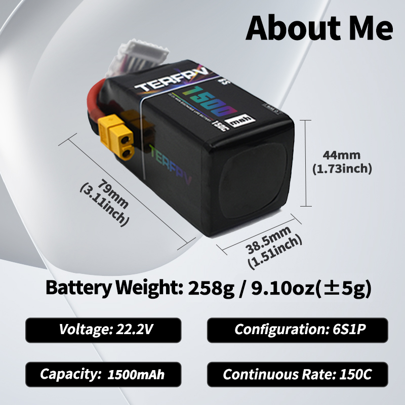 TERFPV Lipo Battery 6S 22.2V 1 - Rc Helicopter Battery recension och pris