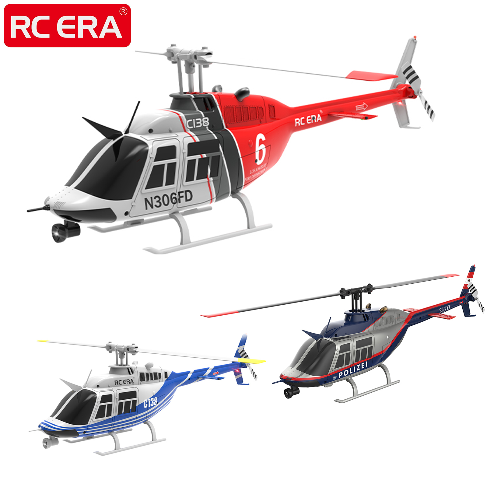 RC ERA C138 BELL 206 Jet Range - Rc Helicopter Gyro recension och pris