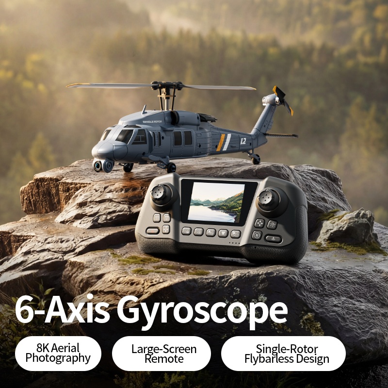 Single-Rotor Flybarless Design - Rc Helicopter Single Rotor recension och pris