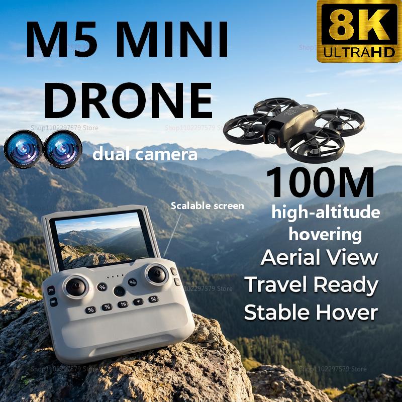 2026 New M5 Mini Drone 8K HD C - Rc Helicopter Gyro recension och pris