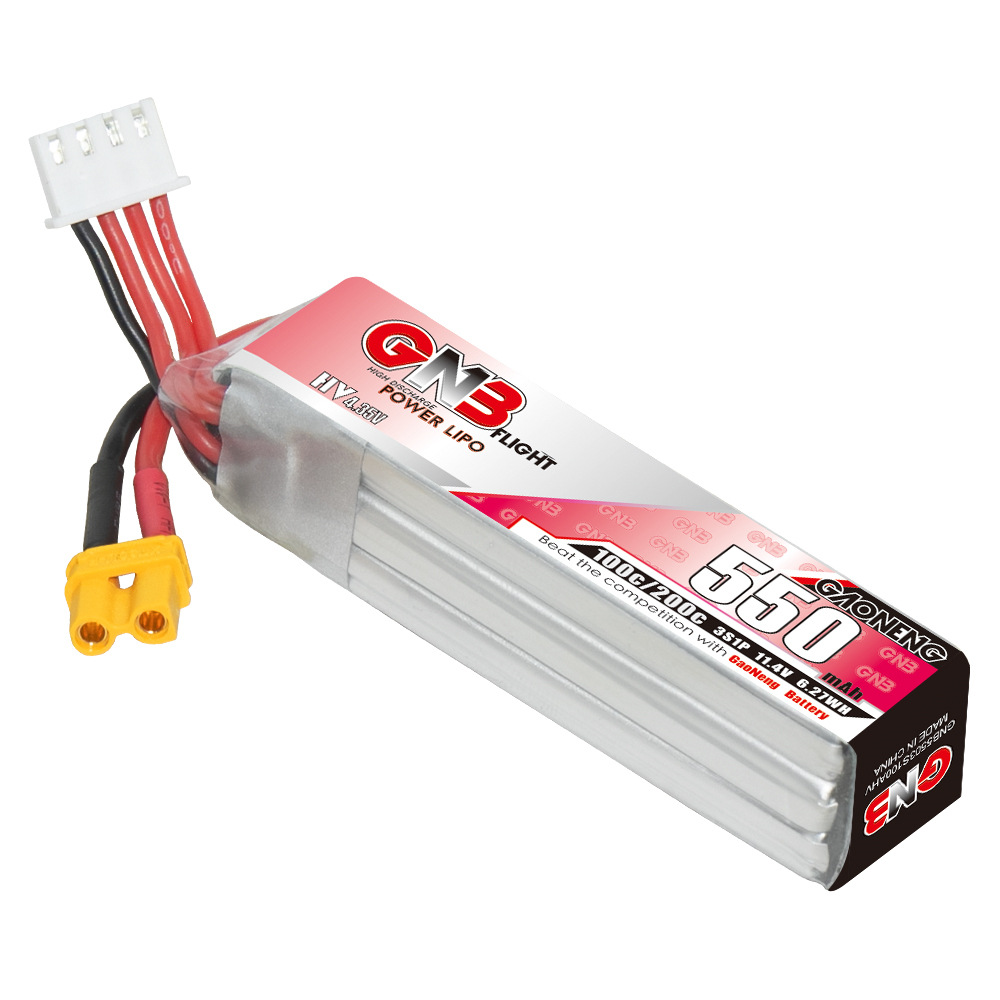 GNB HV 11.4V 550mAh 100C/200C  - Rc Helicopter Battery recension och pris