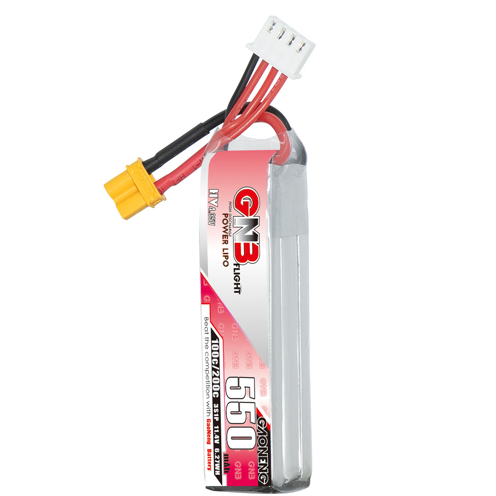 GNB HV 11.4V 550mAh 100C/200C  - Rc Helicopter Battery recension och pris