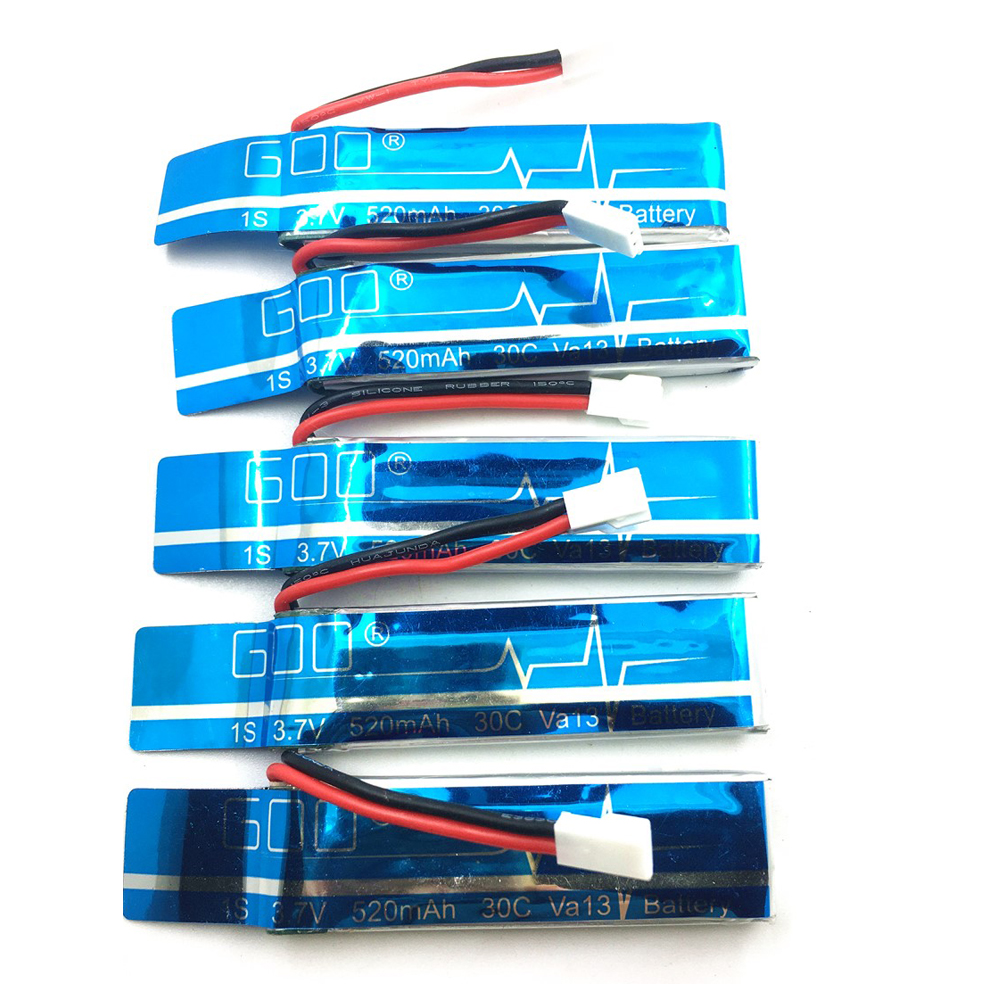 5PCS 3.7V 520mAh 30C Upgraded  - Rc Helicopter Coaxial recension och pris