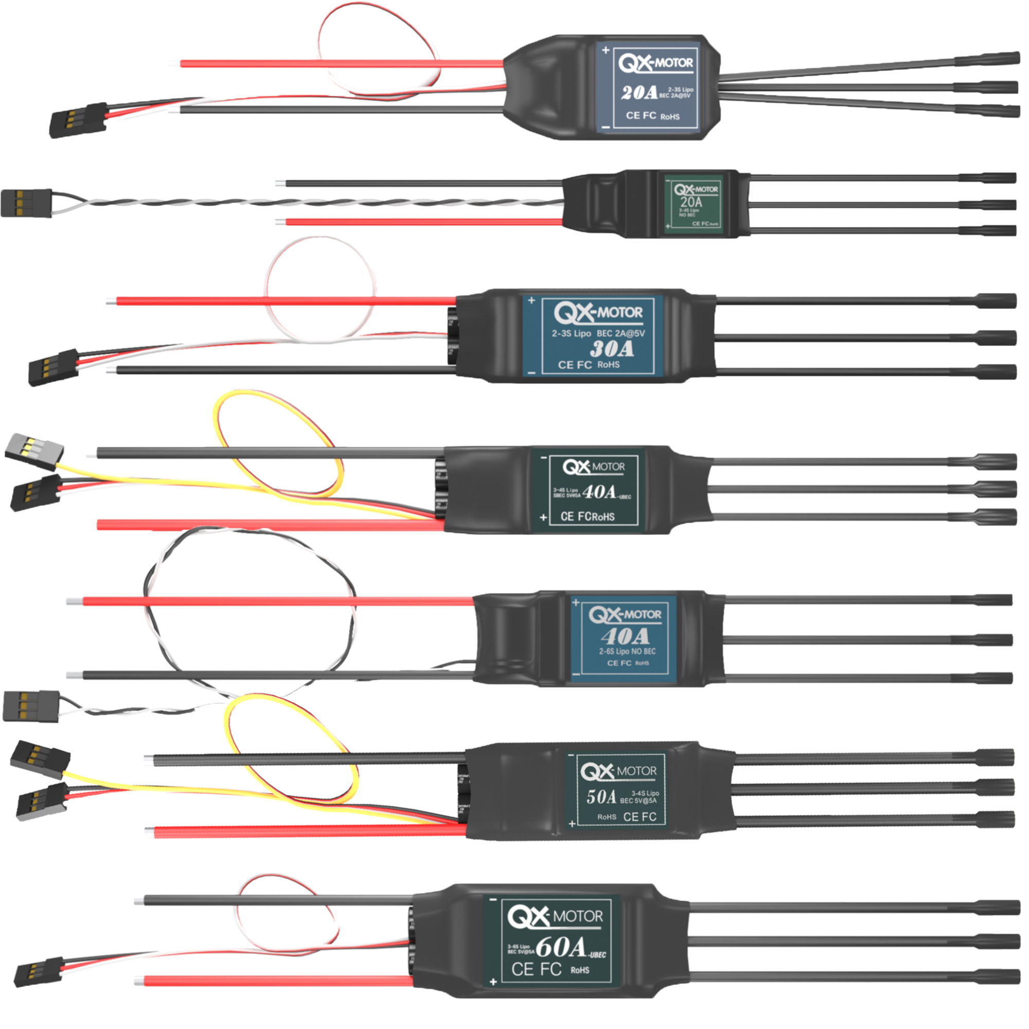 QX-MOTOR Brushless ESC series  - Rc Helicopter Battery recension och pris