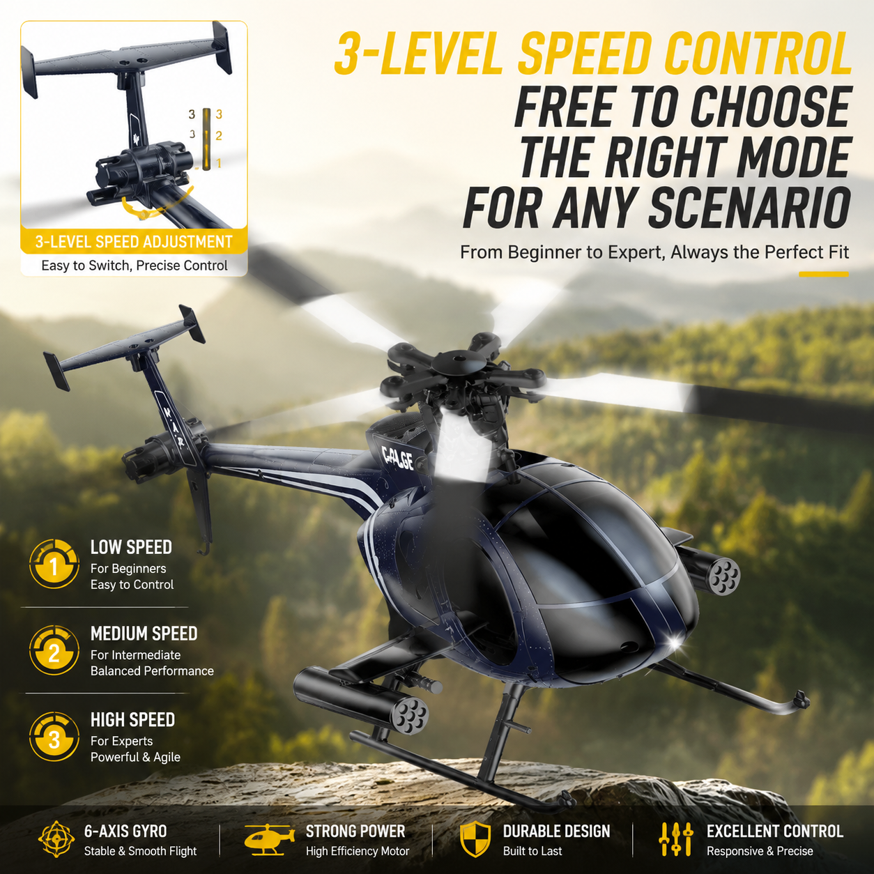 K300 6CH RC Helicopter Brushle - Rc Helicopter Gyro recension och pris