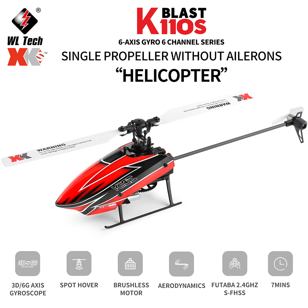 Wltoys XK K110S 6CH 3D 6G Syst - Rc Helicopter Single Rotor recension och pris