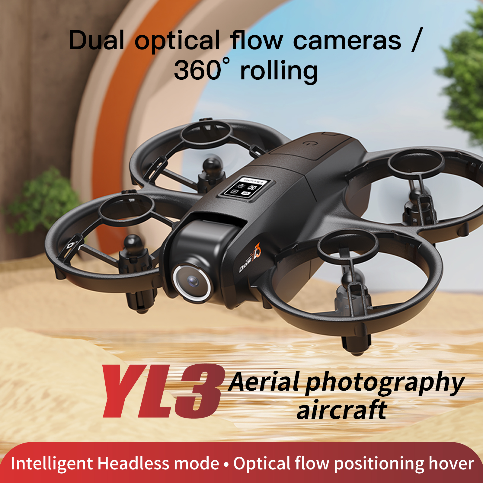 YL3 Remote-Controlled Drone wi - Rc Helicopter Case recension och pris