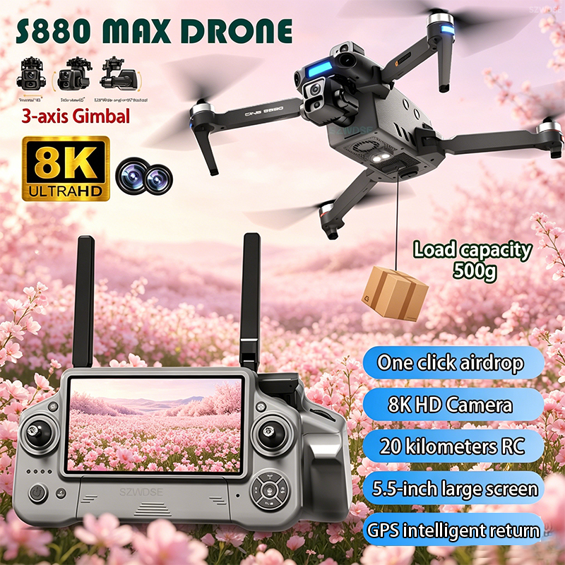 2026 New 8K Dual Camera Drone  - Rc Helicopter Charger recension och pris