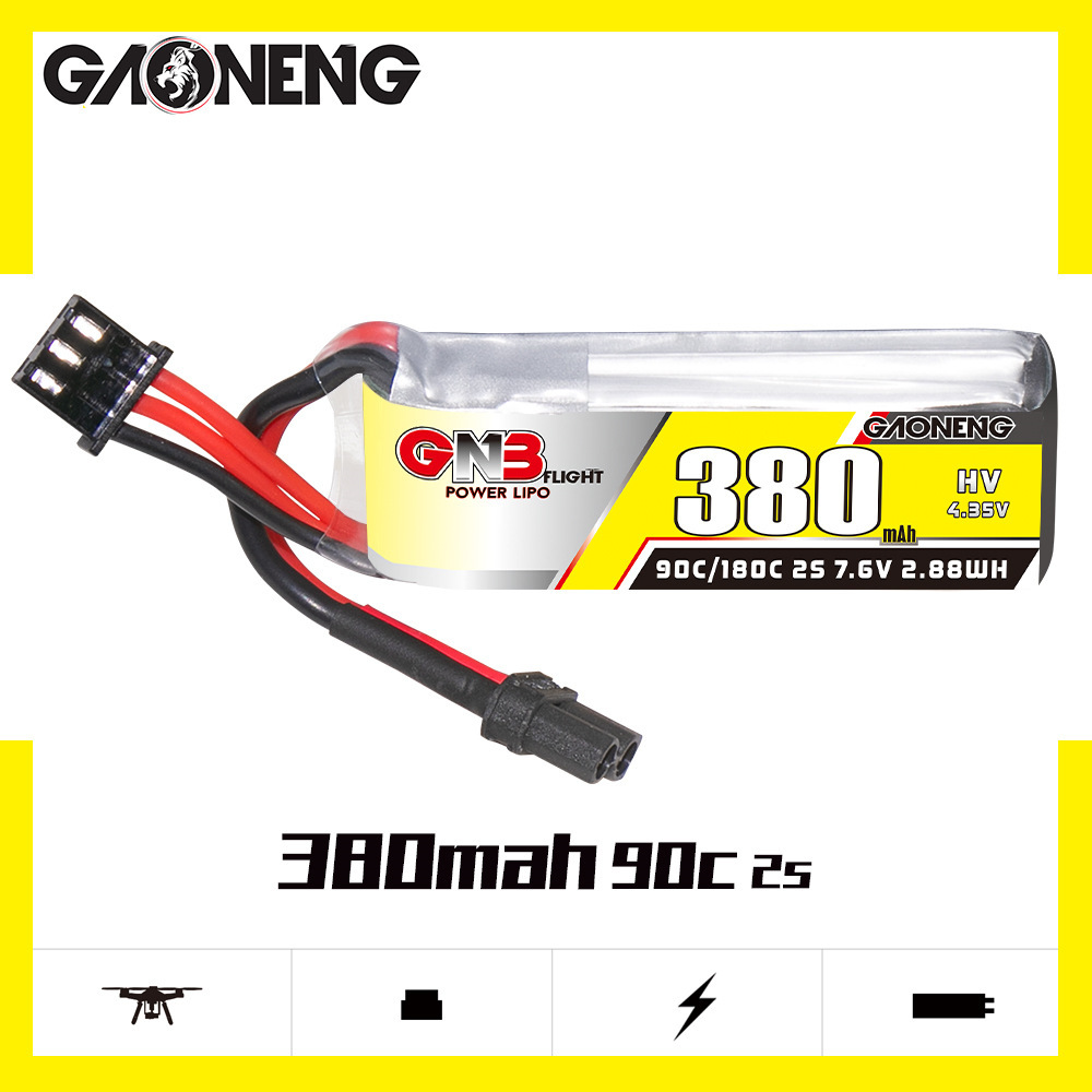 GNB 2S 7.6V 380mAh 90C/180C Li - Rc Helicopter Battery recension och pris