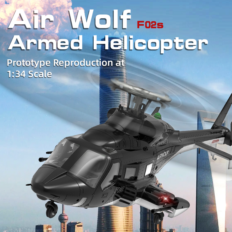 YUXIANG F02S AirWolf 2.4G 9CH  - Rc Helicopter Nitro recension och pris