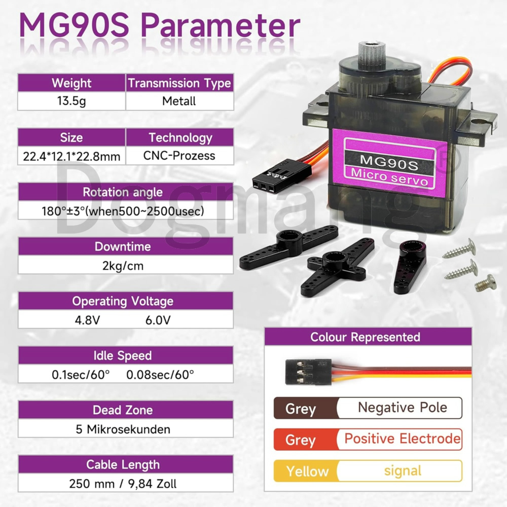 MG90S Servo 1/2/4/10/20/50 Pcs - Rc Helicopter Remote Control recension och pris