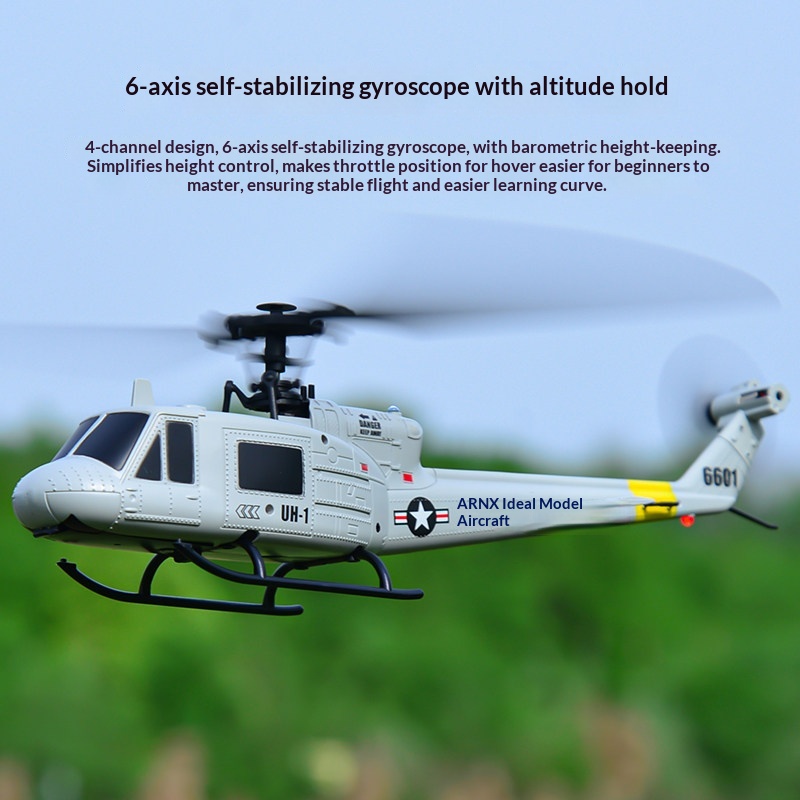 Huey F6601 4CH RC Helicopter - - Rc Helicopter Single Rotor recension och pris