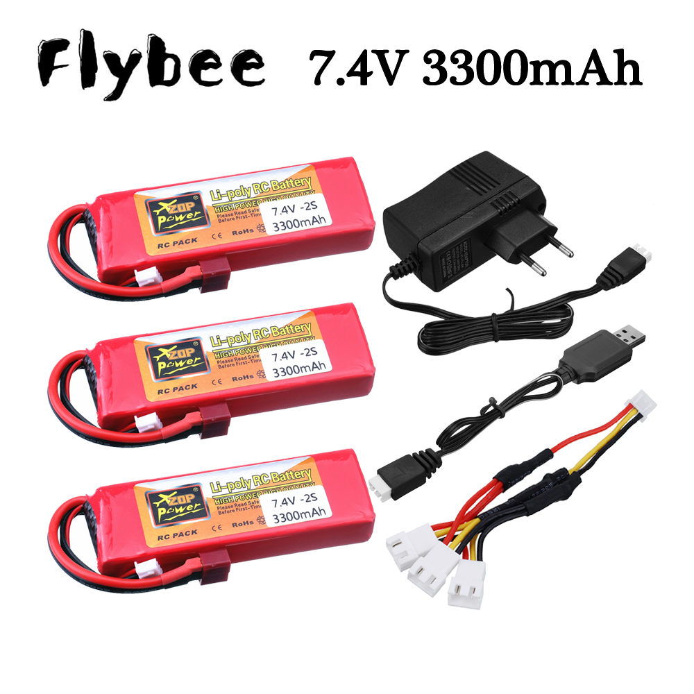 2S 7.4V 3300mAh Lipo Battery C - Rc Helicopter Charger recension och pris