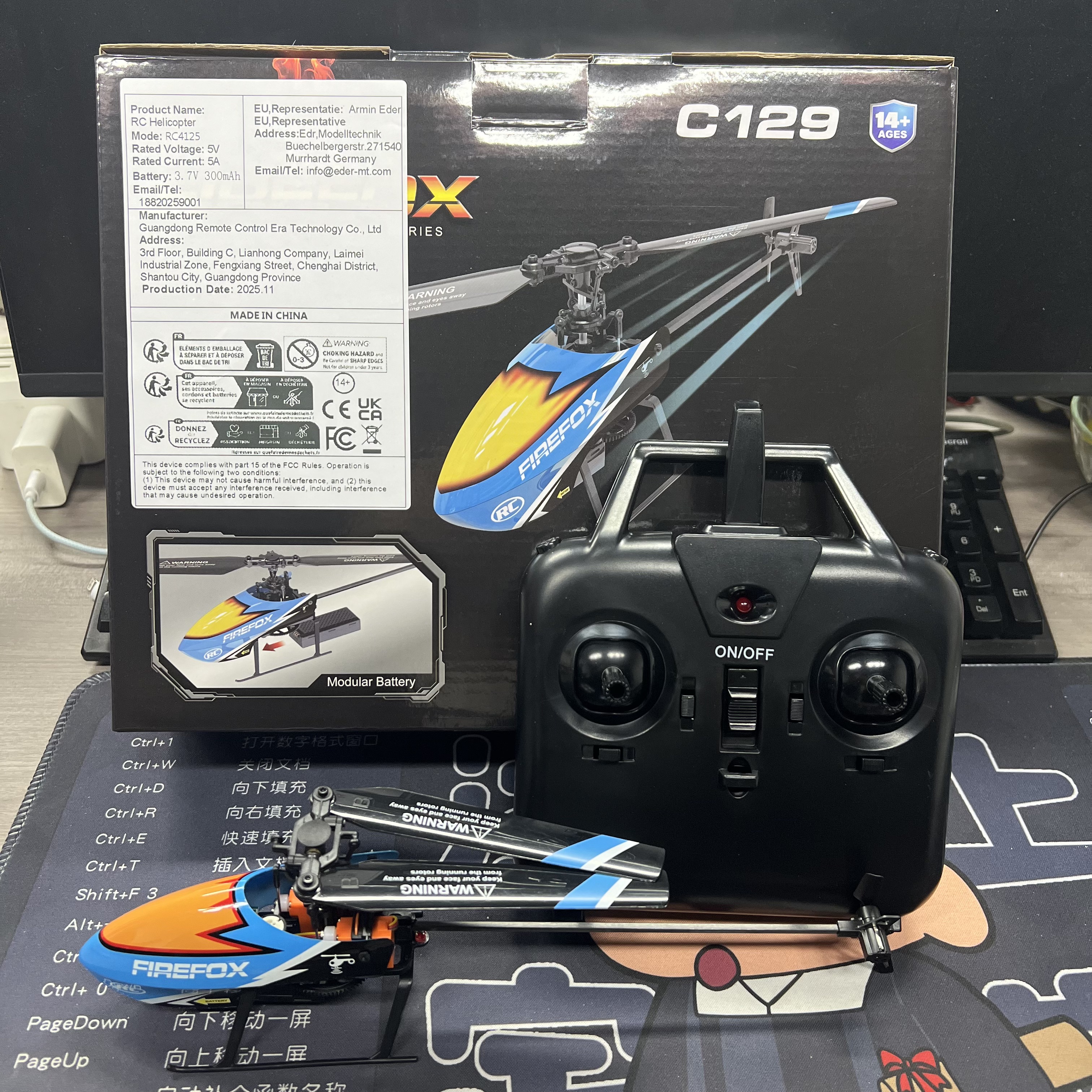 RC ERA C129 Helicopter 4 Chann - Rc Helicopter Single Rotor recension och pris